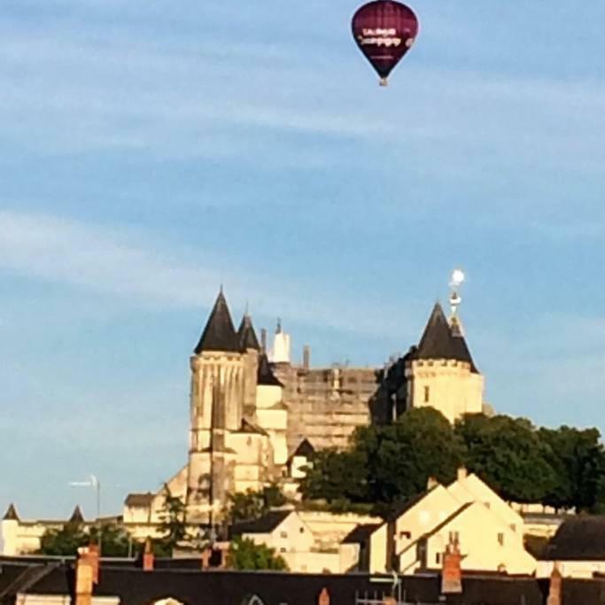 Cosy Flat 2 Eme Etage Vue Chateau Loire A Velo 索米尔 外观 照片